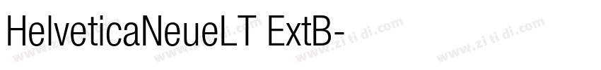 HelveticaNeueLT ExtB字体转换
